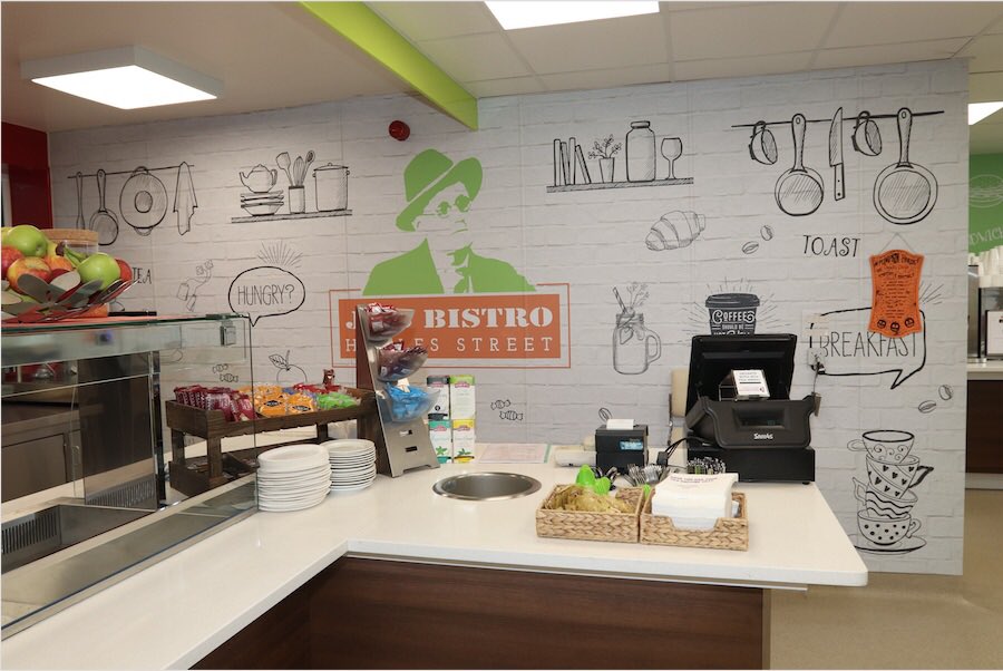 DesignHacketts's tweet image. Designed printed &amp;amp; installed by Hacketts if you have a space that needs some TLC get in touch with our team to talk about how we can uplift your canteen, office, reception or lobby #graphicdesign #print #dublin #image #rt  #interiordesign #business #wallgraphics #design #2019