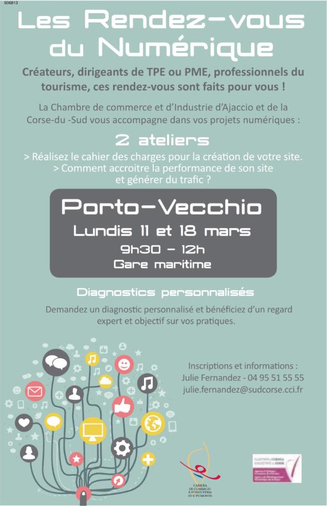 Porto_Vecchio's tweet photo. Ne manquez pas les #rendezvous du #Numérique à #PortoVecchio avec la @CCI2A
#tpe #pme #createur #chefdentreprise #tourisme #commerce #service #atelier #siteinternet #internet #web #performance #Corse #MyPortoVecchio #CCI2a https://t.co/I6LDUc5Unt