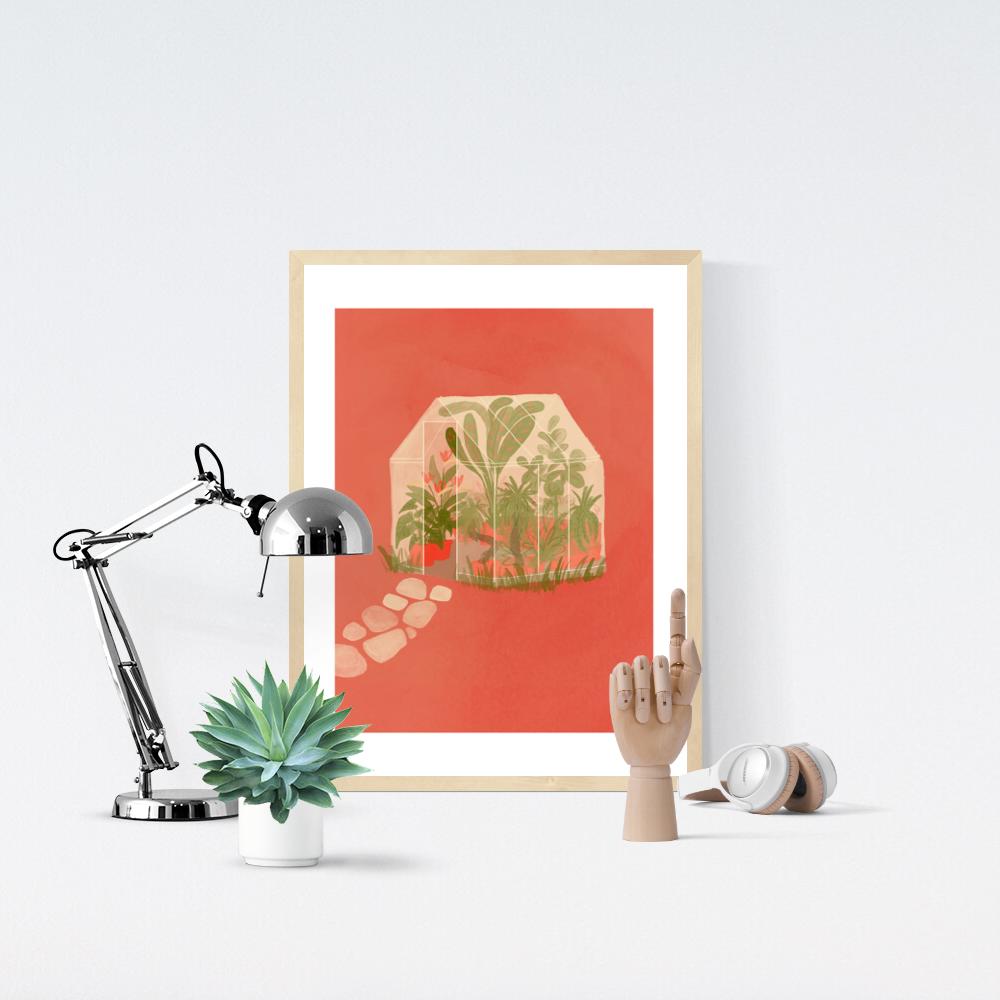 singlestandard_'s tweet photo. NEW: Ron Levin (b.1991) is an independent illustrator and animator from Jerusalem, Israel. The original of this print is a mixed media modern print showing a clear greenhouse with wild tropical plants.

Buy it now: https://t.co/MgErGKh8Q5 https://t.co/lDbvIKHKZd
