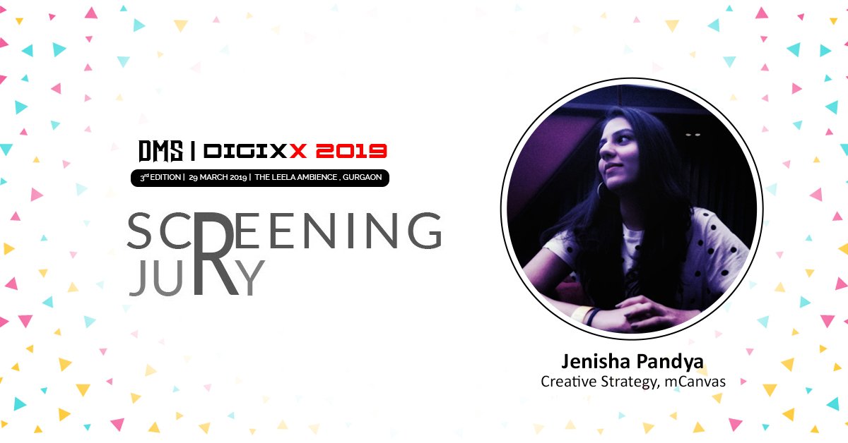 mCanvas_Media's tweet photo. Women's Day Motivation! We are happy to announce that our Creative Head, @JenishaPandya, has been roped in as a member of the esteemed screening Jury for the #DigixxAwards 2019. Wishing all entrants, the very best! #WomensDay #mCanvasStorytelling #Digixx2019 #WCW https://t.co/8GAhbITBa6