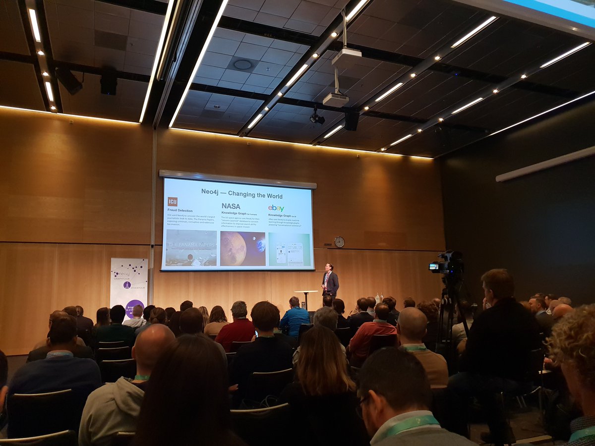 TeamDevster's tweet photo. Neo4j är på Europaturné och vi passar på att lära oss mer under en utbildningsdag i Stockholm. Neo4j är en snabb och skalbar NoSQL grafdatabas. Grafdatabaserna har definitivt hittat sin nisch och rätt applicerad så kan den vara en stor tillgång. 

#neo4j #grapthtour #nosql https://t.co/jAUfImMiAy