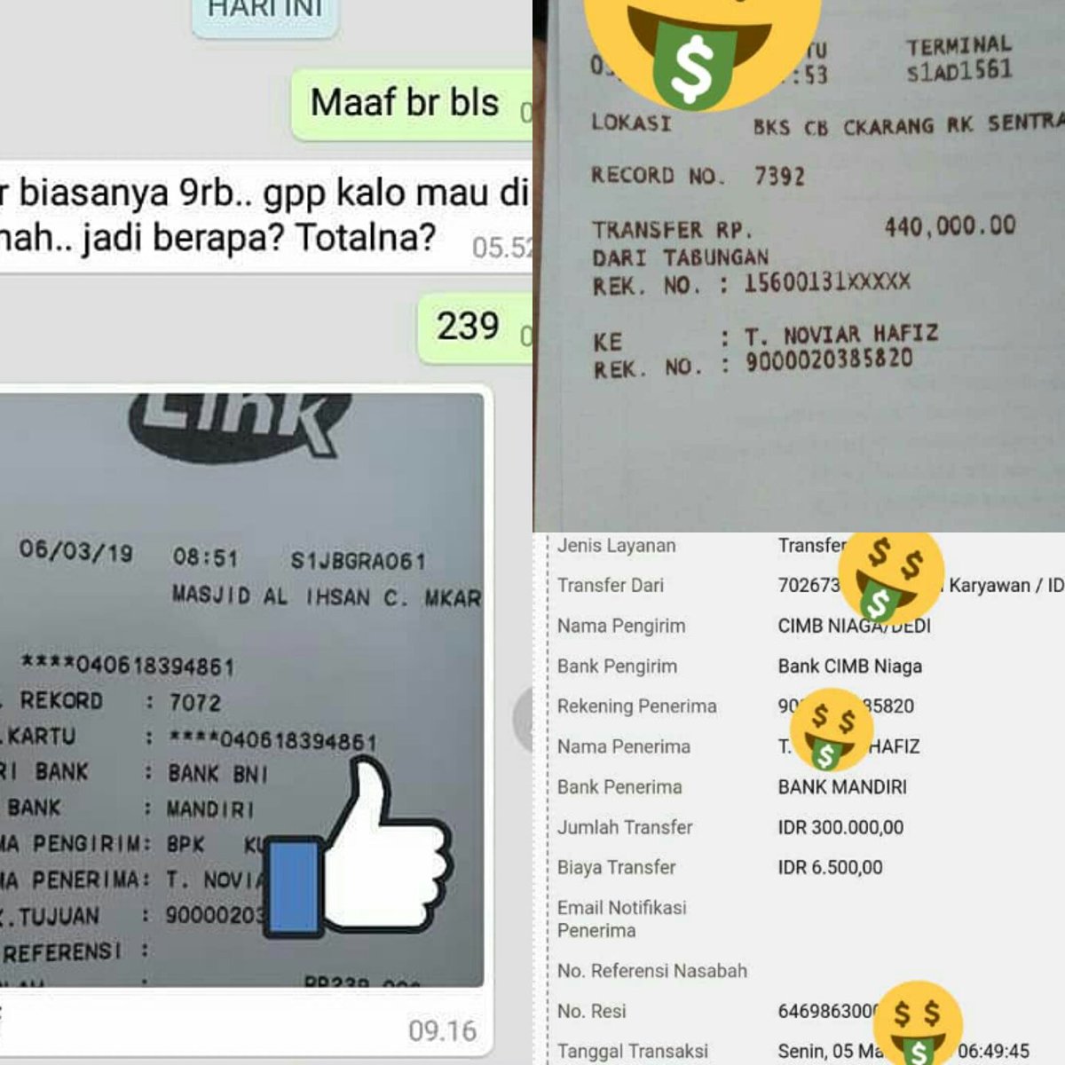 Hafizwin's tweet photo. Blm mandi ada transferan masuk, lagi makn transferan masuk, bangun tdr transferan masuk :D 

"Di Cari..!! Partner Utk Olshop / Bisnis Online
Bisa Ga pakai Modal.."
Di Utamakan Yg Serius
 #BisnisOnlineItumudah #BisaDimanaaj #kapanaj #hematwaktu #ngangurdibayar #DCT #DreamsComeTrue https://t.co/7FyGs7EJWS