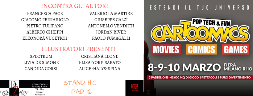 Appuntamento fisso quello della #DarkZone al <a href="/Cartoomics/">Cartoomics | WAX</a> ! 🙌
Venite a trovarci anche quest'anno dal giorno 8 al 10 marzo!😎
Vi aspettiamo allo stand con i nostri #autori, il catalogo e illustratori e fumettisti all'opera! 🤩
Non mancate!