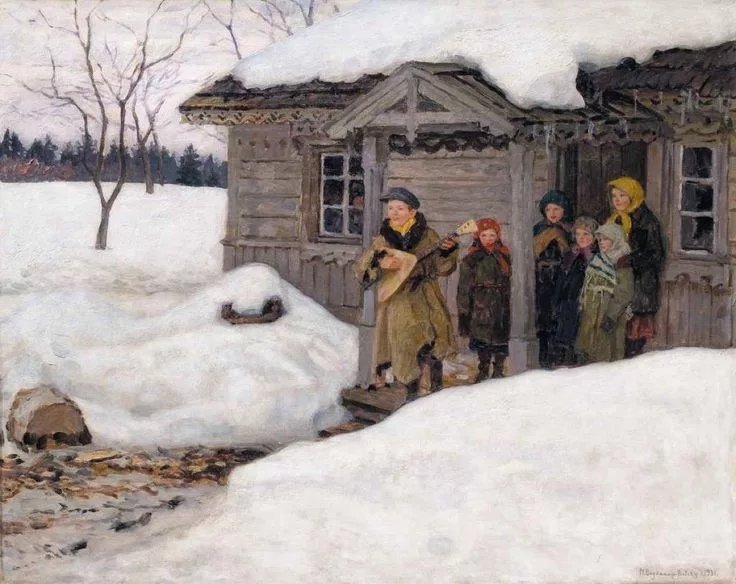 Художник Николай Петрович Богданов-Бельский
                 "Масленица"