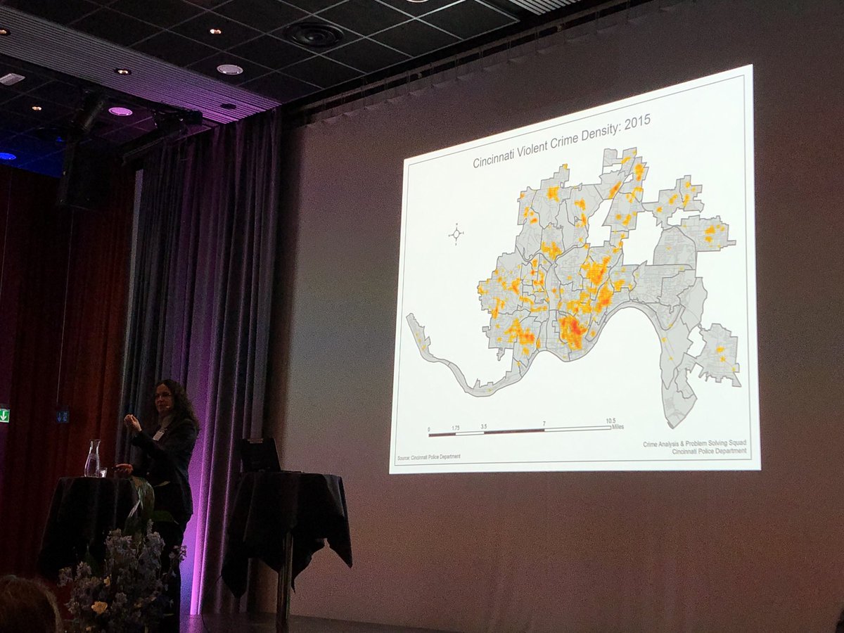 Jerry_Ratcliffe's tweet photo. Audible gasp from European audience when Tamara Herold describes annual shooting counts for Cincinnati.
#ECACdk2019 #AmericasGunProblem https://t.co/TFV2Cjw3Tr