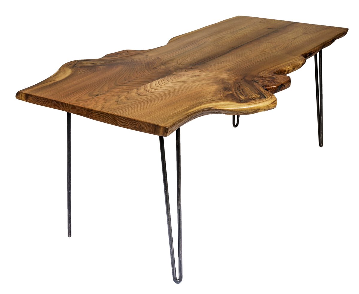 PaulFrampton3's tweet photo. Elm on hairpin legs for a very customer- me! #liveedgediningtable #liveedge #liveedgewood #customfurniture #customtable #customdiningtable #interiordesign #interiors #oaktable #oakdiningtable #epoxy #epoxyresin #coffeetable #metalwork #fabrication #hairpinlegs #steellegs https://t.co/vXrkv8mflN