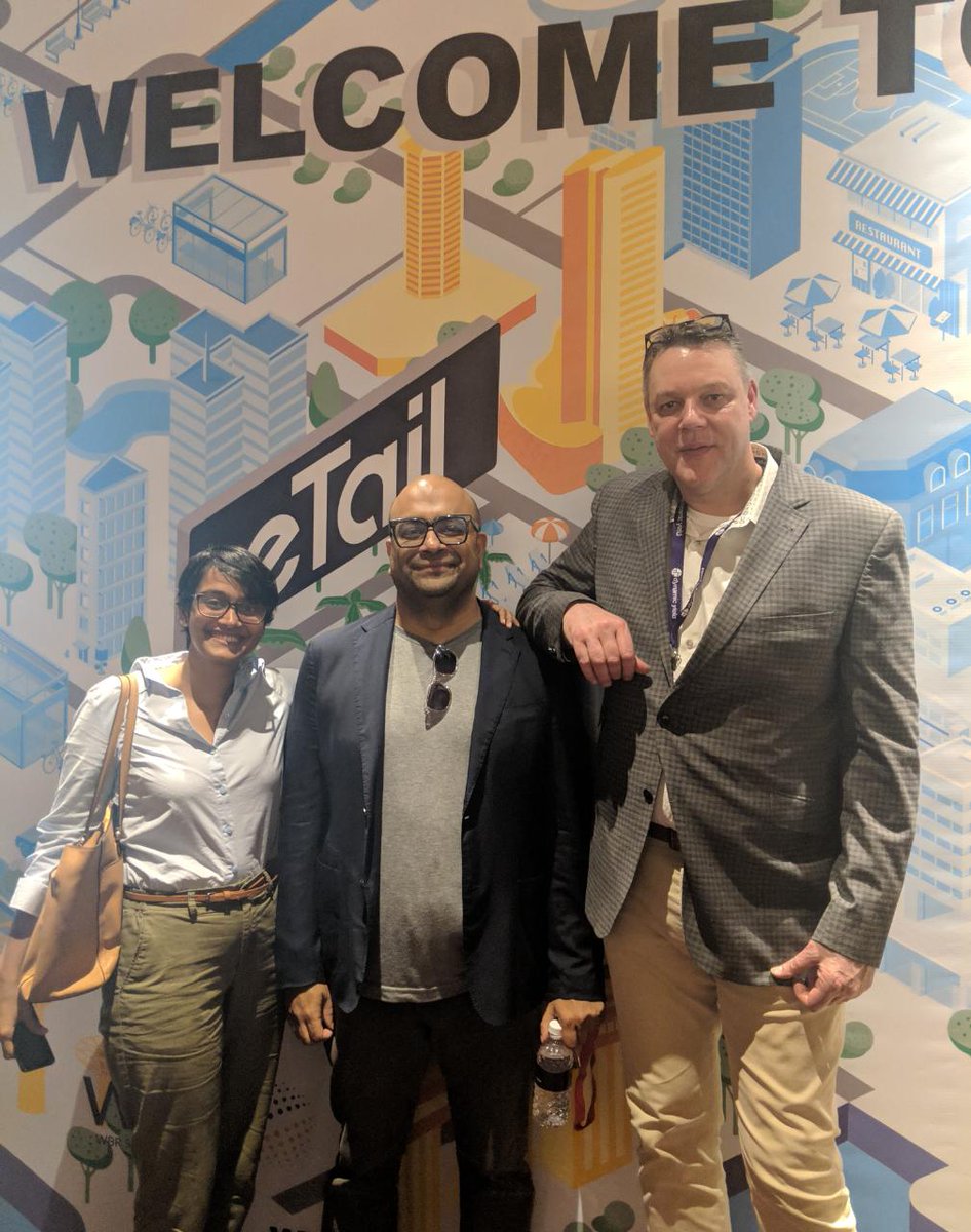 The Vue.ai #dreamteam at <a href="/eTail_Asia/">eTail_Asia</a>! Thank you (again) for being part of our panel, Marita and Roy! #etailasia