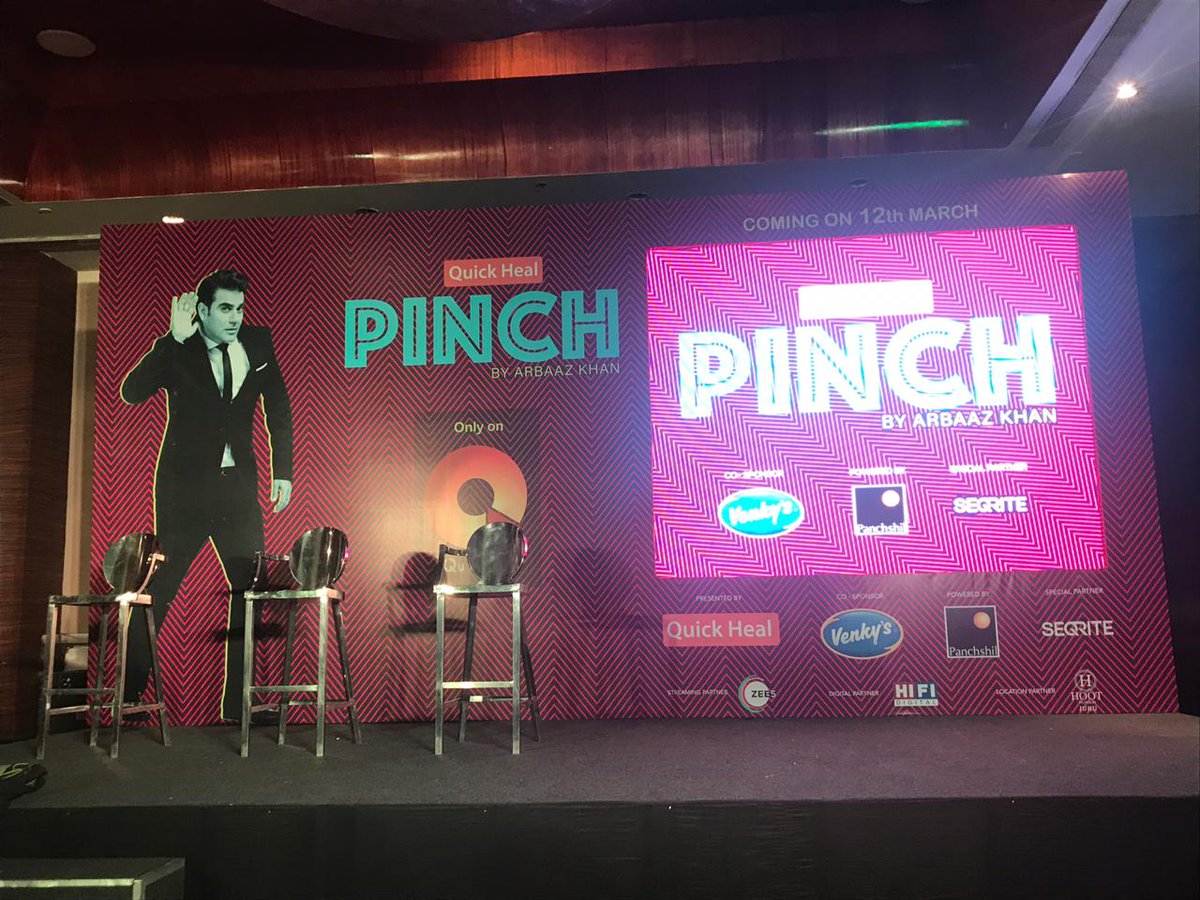 boxofficeindia's tweet photo. Stay tuned as we go LIVE from the launch of @QuPlayTv's #PinchByArbaazKhan 

@ArbaazSKhan @QuickHeal #StudioUnees #ExpansionPR #SumitDutt #KailashKatkar #SanjayKatkar https://t.co/sZ6TxwUkA8