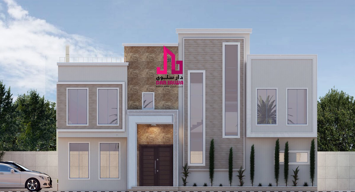 Dar Salwa تصميم ديكور On Twitter من أعمالنا بالتصميم الخارجي 3d تصميم واجهة أمامية مع السور نمط مودرن لعميلنا من أبها السعودية ماشاءالله دار سلوى للتصميم تصميم معماري تصميم داخلي واجهات فلل مودرن بيت العمر بيتك عامر ديكور