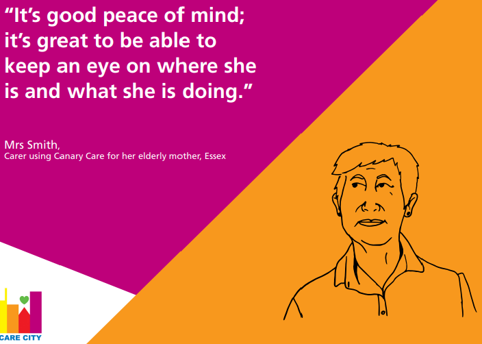 CareCityUK's tweet photo. New blog from @canary_care describes the work we undertook with them as part of our #carers resilience #nhstestbeds programme. Using sensors to identify deviations in activities of a client & send alerts to their carer. https://t.co/tpJaXOZtMU https://t.co/EZDpjbx16y
