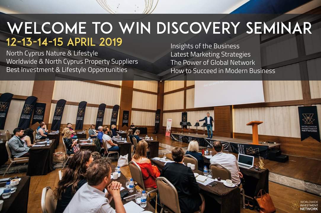 WINmediterran's tweet photo. April 2019. North Cyprus. WIN DISCOVERY SEMINAR &amp; 3 YEARS ANNIVERSARY. Please contact me for the details ☝️#win #worldwideinvestmentnetwork #seminar #property #Northcyprus #yourbusinessinthesun #enterpreneur #business #travel #opportunity #betterlife https://t.co/H3NhKelsBx