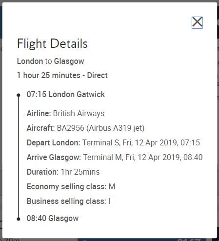 Kevin_J_Ward's tweet photo. @British_Airways Here's some screenshots - 1st is the only option I get for glasgow-bordeaux rtn. 2nd shows there is a flight from Gatwick in the morning. I've just noticed I can make this work as a 'multi-city' trip so I'll just do that. Strange that the suggested connection was Heathrow though https://t.co/AAHA4jmlFp