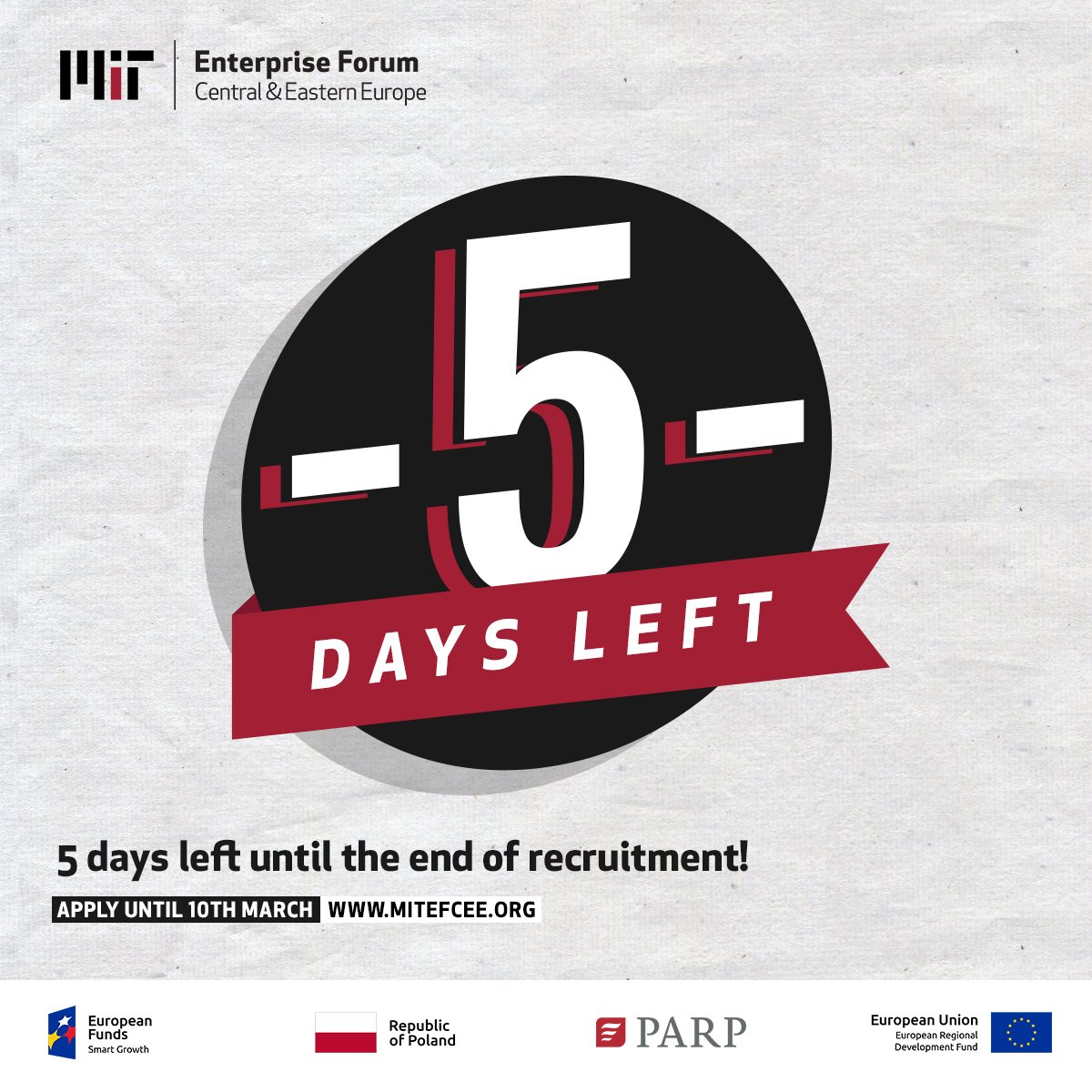 CEE TECH STARTUPS‼️
Only 5 days left ‼️to apply to the <a href="/mitefcee/">MIT Enterprise Forum CEE</a> program.
What are you waiting for?
Fill out the application form and join our ecosystem‼️
➡️ bit.ly/ApplyToMITEFCEE ⬅️
Go global with the <a href="/mitefcee/">MIT Enterprise Forum CEE</a>  acceleration program ‼️