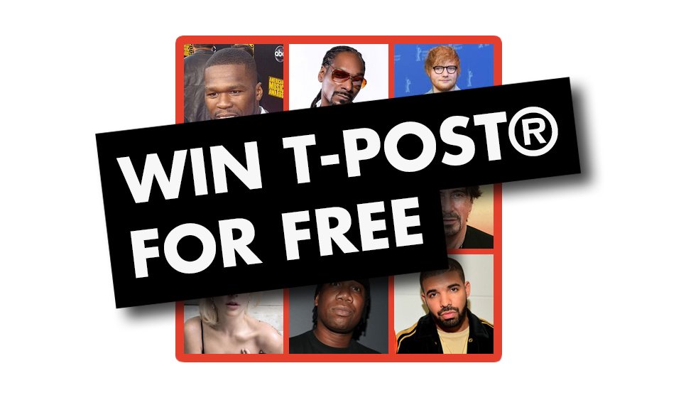 Win T-post® for FREE with Pop-Culture-Quiz: t-post.com/gamification_3…