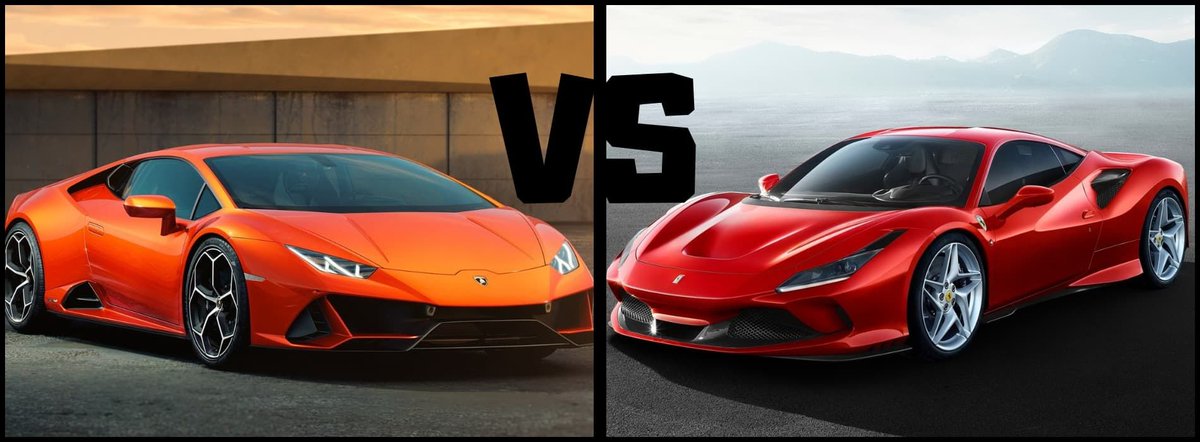 La nouvelle Ferrari #F8Tributo face à la Lamborghini Huracan Evo, le match des perfs ! buff.ly/2GZSTFX