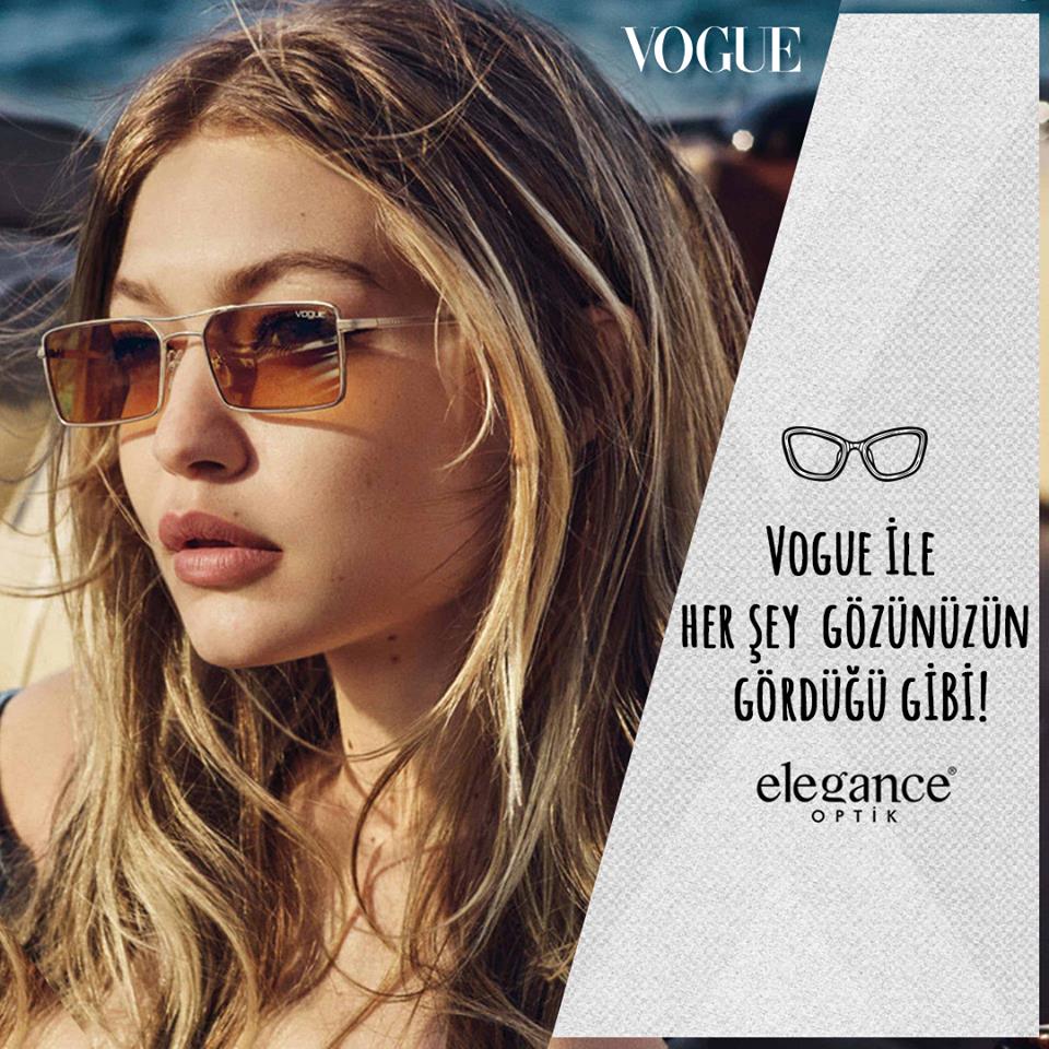 Vogue gözlükler ile şimdi her şey gözünüzün gördüğü gibi. Vogue gözlükler, Elegance&amp;Efes Optik'te.
#elegancefes #eleganceoptik #efesoptik #eyewear #sunglasses #gözlük #gözlükçü #güneşgözlüğü #çarşamba