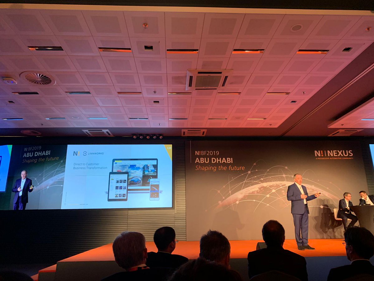 The <a href="/LINNWORKS/">Linnworks</a> Automotive team's <a href="/willcorke/">willcorke</a> on stage in Abu Dhabi this week where we're meeting 600 aftermarket business leaders from around the globe. <a href="/NexusAutomotive/">NEXUS Automotive International</a> #nexusbf2019 linn.works/2NKC16t 🚗🚘