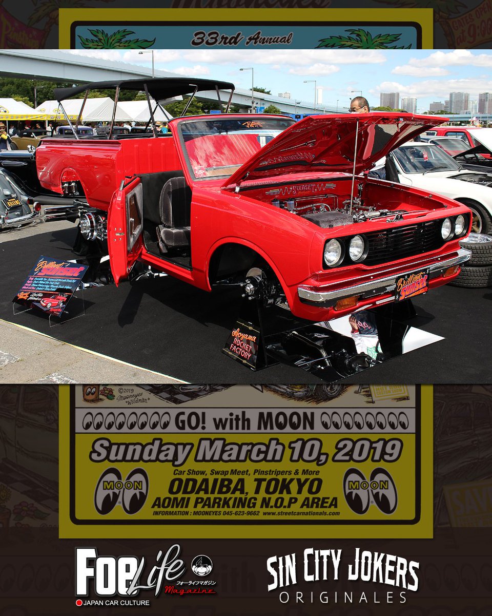 foelifemagazine's tweet photo. いょいょ今週末は #StreetCarNationals !! ...今年は#SinCityJoker × #Foelifemagazine として出展致します!
そこで、昨年の #scn #photoshoot を数日に分けてup致します!! 当日は当ブースでお逢いしましょう!お待ちしてます!! #lowrider #hotrod #bombs #harley #redthred #girls #kustom https://t.co/L1jlXWAflg