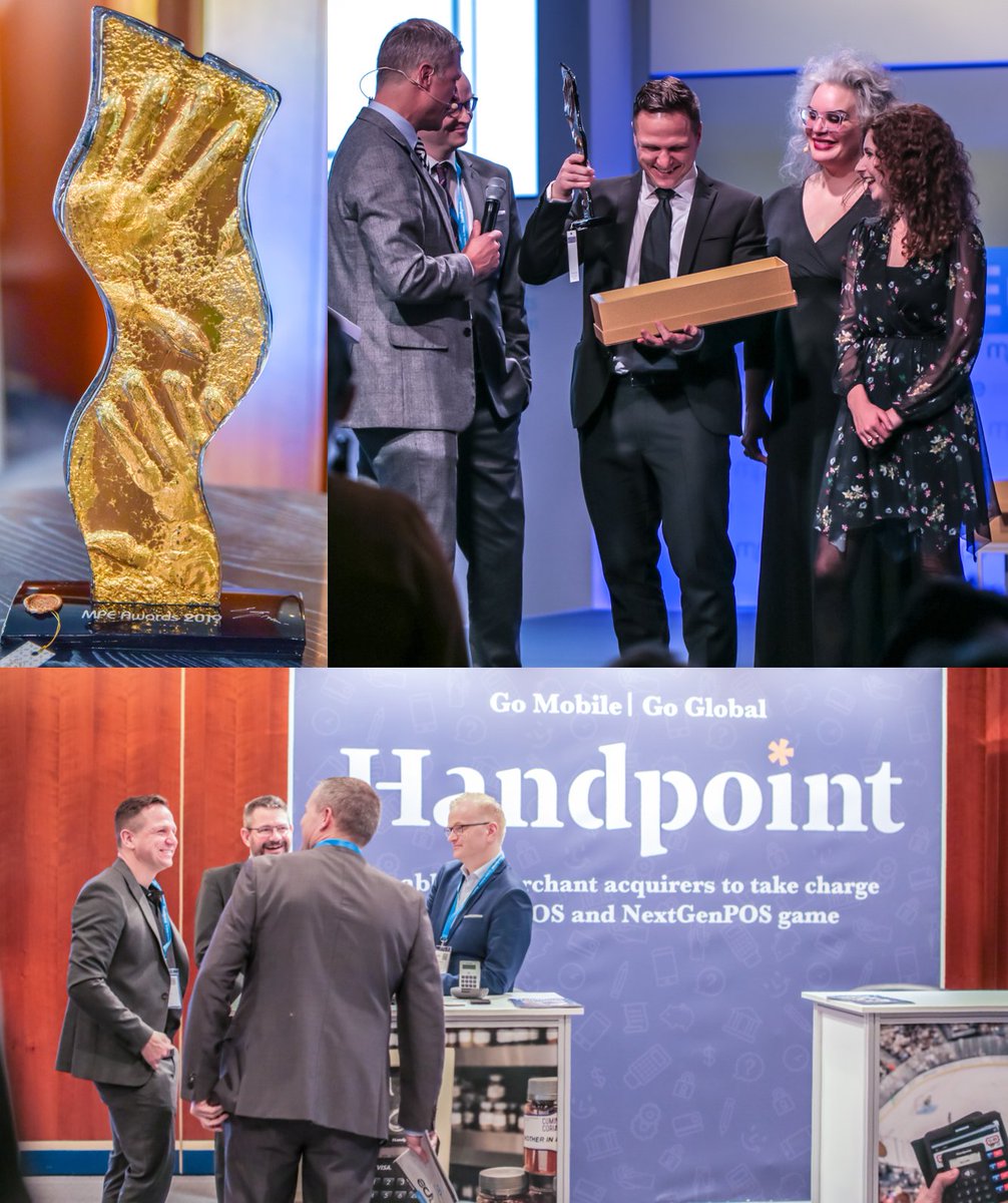Celebrating Handpoint and @PlugIntoPaysafe's win at #mpe2019 for the Best Merchant Payment Partnership! 
#omnicommerce #integratedpayments #mpecosystem