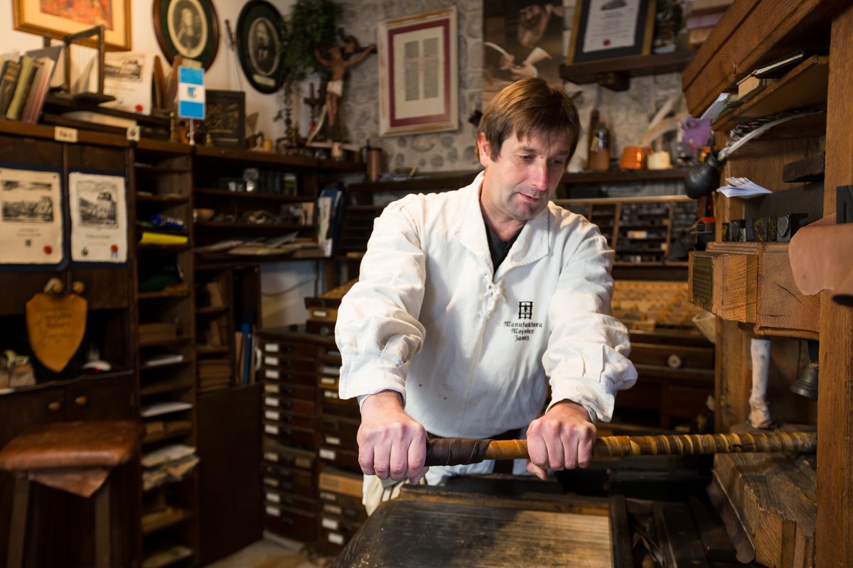 bledcastle's tweet photo. Have you tried an old-fashioned printing? On the reconstructed Gutenberg's wooden printing press at Bled castle, you can test yourself in "black" art.
#bledcastle #printingworks https://t.co/zixFMh0Yyz