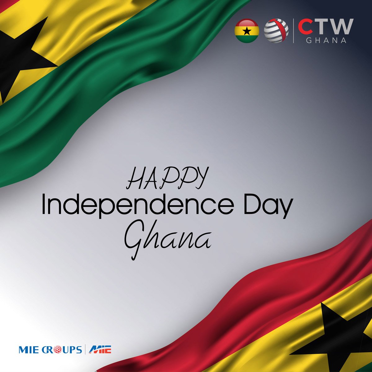 FGeorgeEvents's tweet photo. #MIEGroups, the organiser of the global #ChinaTradeWeek (CTW) series, would like to wish the people of #Ghana a #HappyIndependenceDay! Please register for our upcoming #CTWGhana event, 19-21 June 2019, in #Accra. https://t.co/GGFSa6ynKD

#CTW19 #BeltAndRoad #tradefair #africa https://t.co/aCrSjveSOX