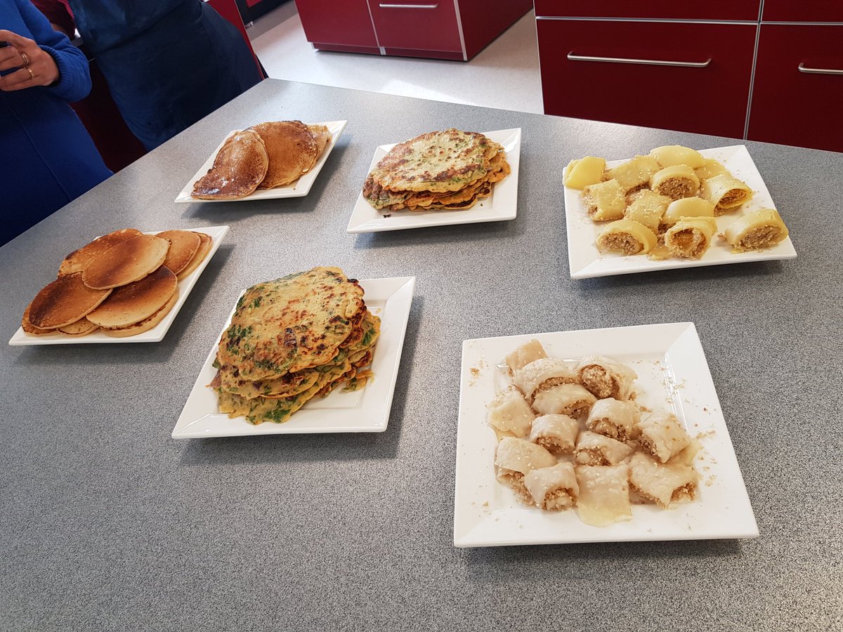 ruthiemonty's tweet photo. Huge thanks to @ArtsEkta for their cultural pancake day cookery class. Our #amazingthespace Ballycastle pupils had the opportunity to present their cultural pancakes to local primary school pupils. @cooperationirl https://t.co/MjFgNjkYKc