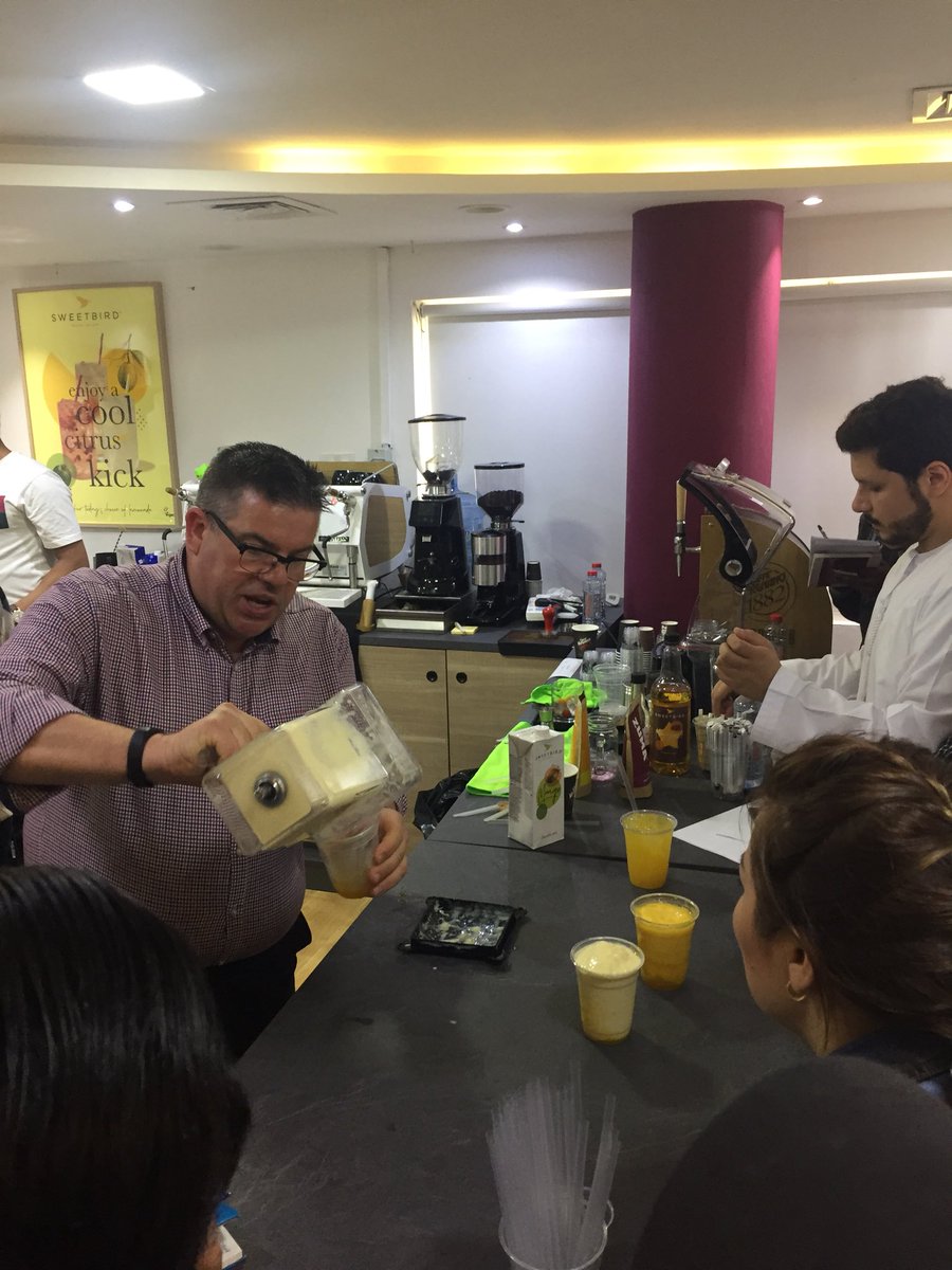 adilakhan_'s tweet photo. Fascinating to watch Conrad & Russel of @BeyondtheBean mixing some amazingly delicious & refreshing drinks at their workshop in #Dubai this morning. My fav is mango lassi smoothie with turmeric @tradegovukMENA @tradegovuk_food #UKinUAE #FoodIsGREAT #StreeF&B https://t.co/ANSvUayXGV