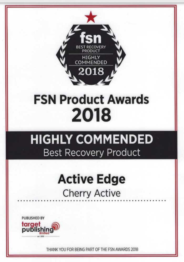 activeedge_'s tweet image. CherryActive has won highly commended award as Best Recovery product by Functional Sports Nutrition Magazine! 

Voted on by the UK's leading sports nutrition experts 🎉