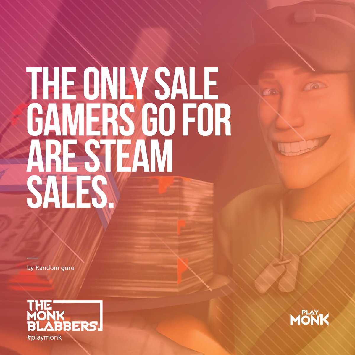 playmonkglobal's tweet photo. The Monk Blabbers

#gamingquotes #gamingquotesftw #gamingquotesoftheday #playmonk #esports #tournaments #battleroyale #gamer #gamelove #proudgamer #monkblabbers #inspiration https://t.co/iad7BIdona