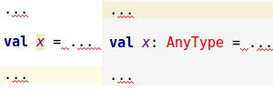 A puzzle about #Scala. Can you write a code that compiles but after x being explicitly annotated with any type doesn't?