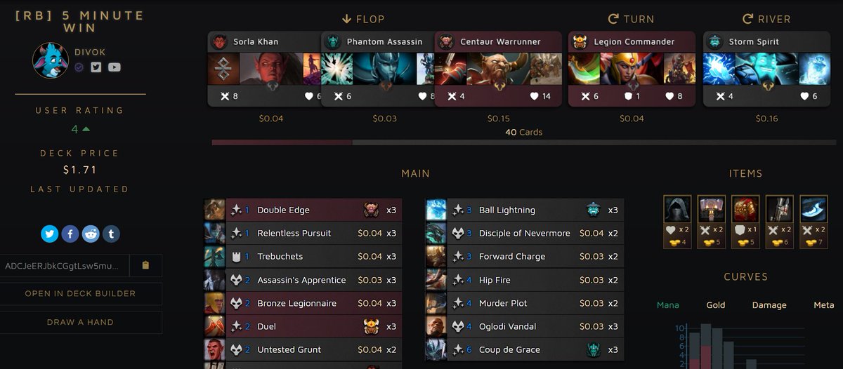 DrawTwoGG's tweet image. User Divok has created a budget deck that can make you win in 5 minutes! Check it out

drawtwo.gg/decks/view/0d3…