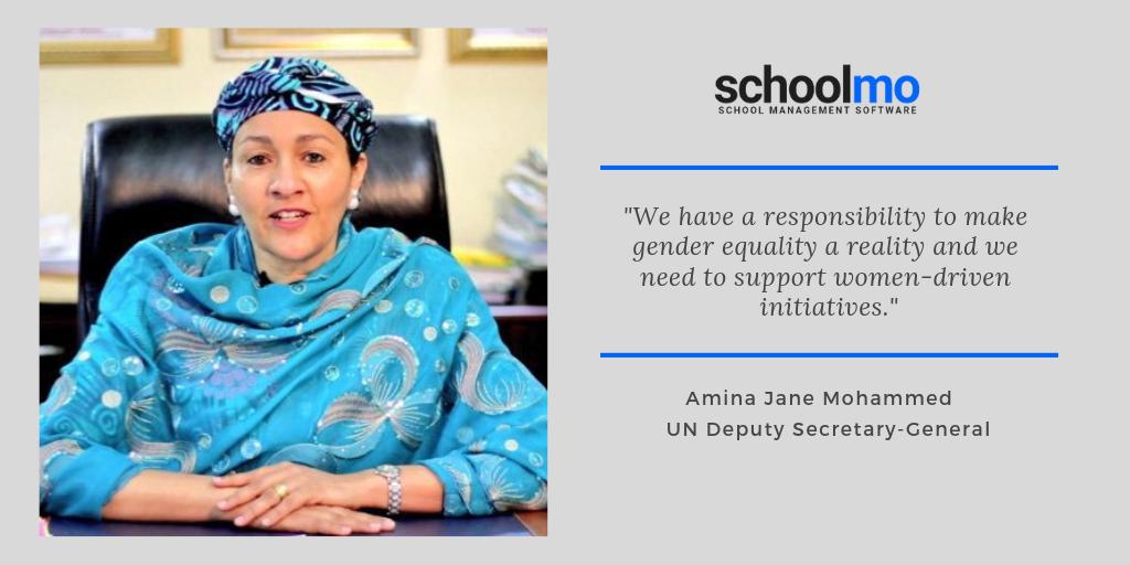 Schoolmo_HQ's tweet photo. March is Women’s Month and we’re celebrating an amazing woman this Wednesday. Amina Jane Mohammed @AminaJMohammed

We believe everyone deserves an education and a chance.
#WCW https://t.co/aCWcbEfwid