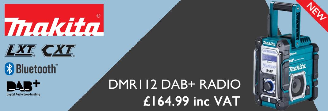 Makita DMR112 DAB/DAB+/FM Job Site Bluetooth Radio - £164.99 inc VAT - mtmc.co.uk/Power-Tools/Ra…