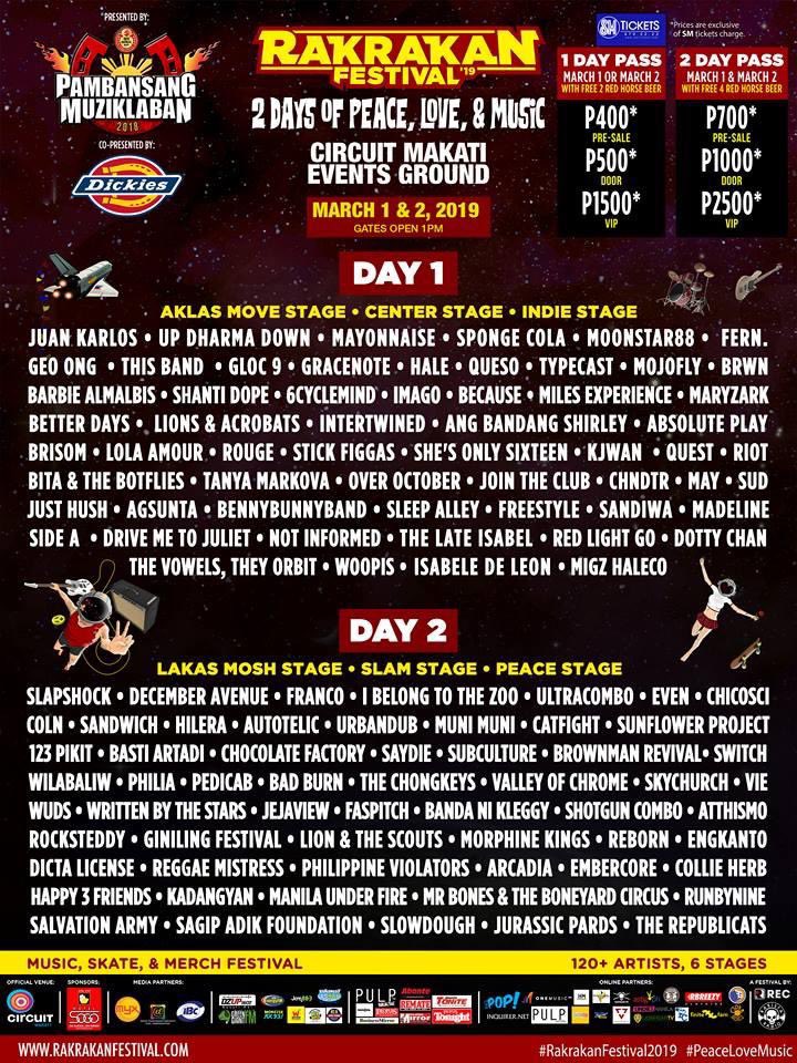 indiemanilalive's tweet photo. #RakrakanFestival2019 next week, MARCH 1 and 2 at Circuit Makati! TAKITS! 🙋🏻‍♀️ Thank you @rakistaradio! https://t.co/EDVVrYHRxf