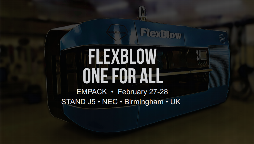 FlexBlow's tweet photo. Let's meet at EMPACK in Birmingham next week. Our stand number is J5, and yes we will have our brand new 2 cavity FlexBlow for Hot Fill bottles with both heated and chilled moulds on display ready for you. https://t.co/r3s9BoVhRa