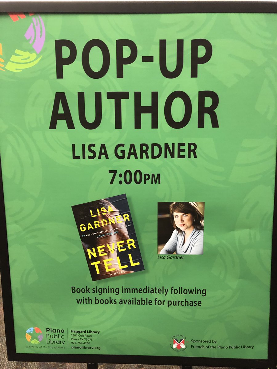 LisaGardnerBks's tweet image. Thank you @planolibrary for making me a Pop Up Author!  What a great event with so many enthusiastic readers. #supportlocallibraries now, off to Cleveland!