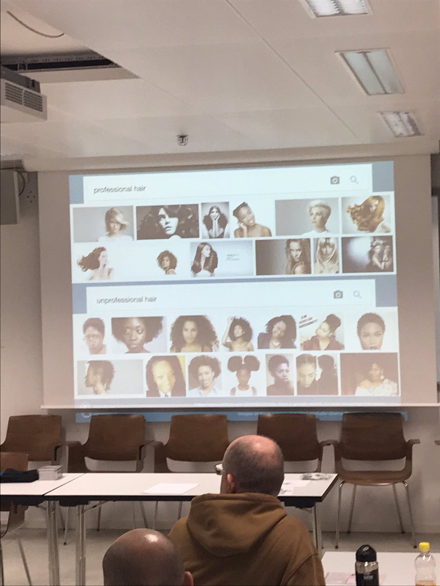 nuacco's tweet image. Try googling “proffesional hair” and “unprofessional hair” and think about the results and biases #DesignforDifference #wiadch @axbom @WIAD_Zuerich