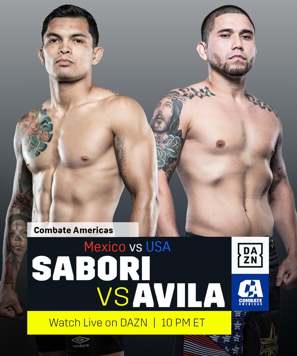 🚨 WE ARE LIVE 🚨

@combateamericas: 🇲🇽 🆚 🇺🇸

<a href="/gallonegromma/">Pablo Sabori</a> vs <a href="/Anth0nyAvila/">Anthony Avila</a> 
The return of <a href="/ZoilaFrausto/">Zoila Frausto</a>
#CombateFresno