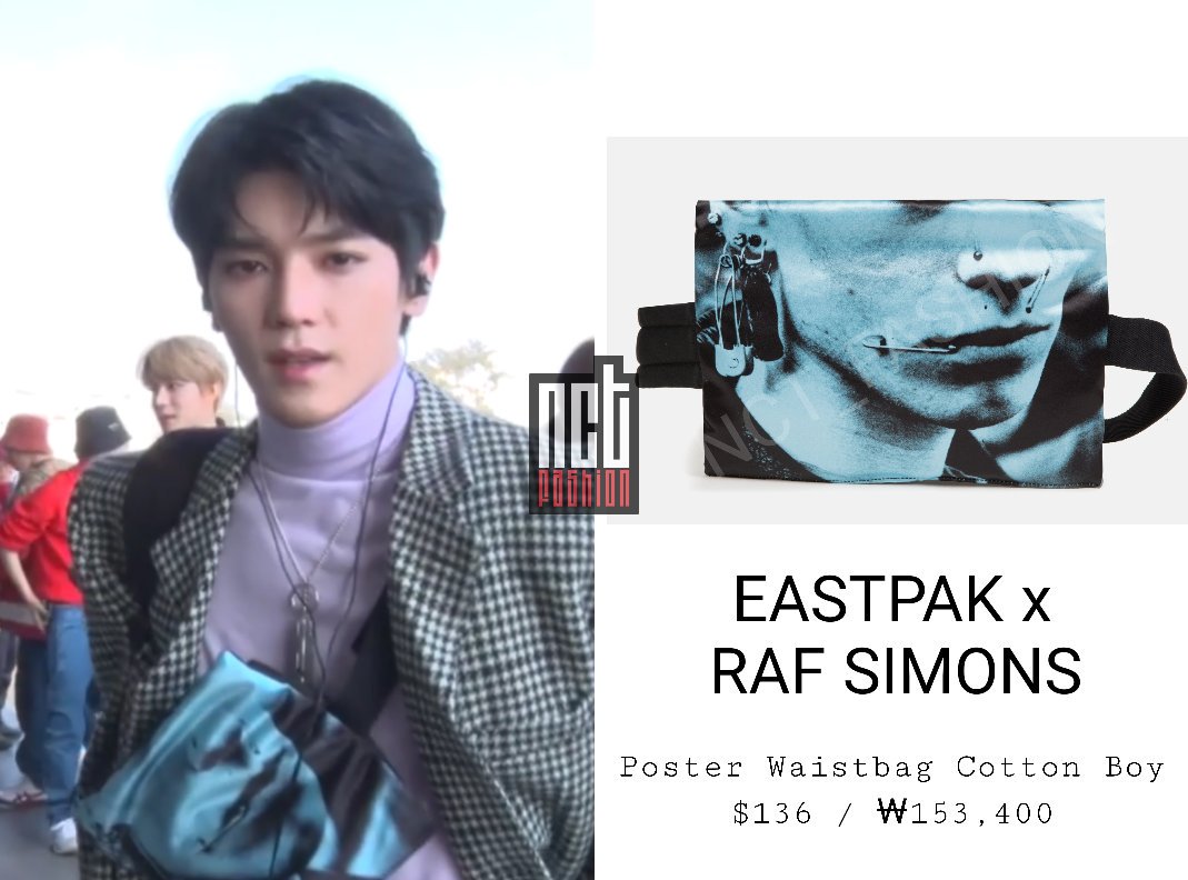 raf simons poster waistbag cotton boy