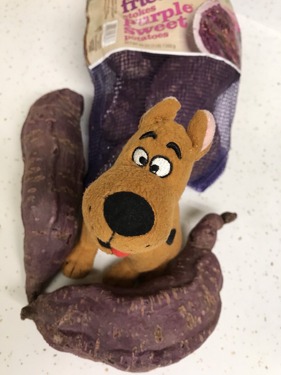 Happy #NationalCookASweetPotatoDay Did you know there are purple sweet potatoes? #ScoobyDoo