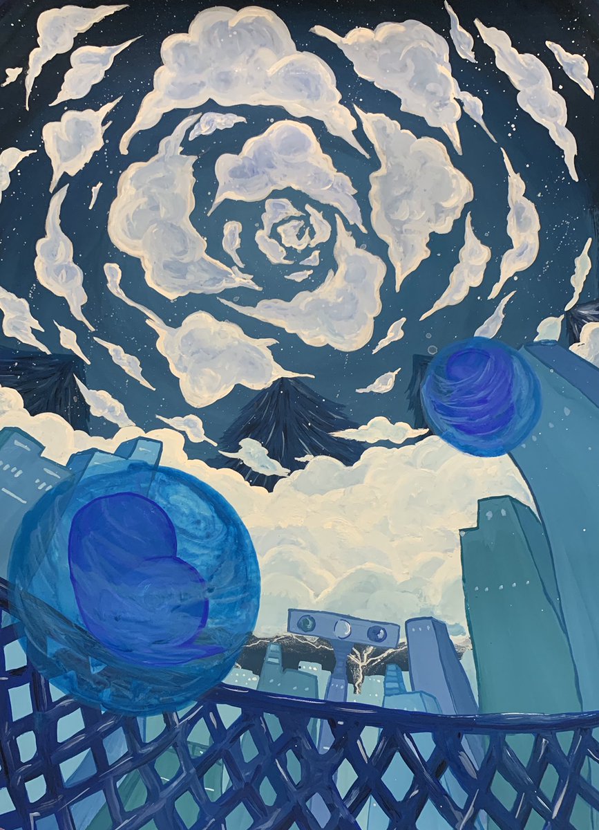 Uzivatel からなしあい Na Twitteru ここ数年描いてないのですが アクリルではこんなの描いてる 音楽聴いて出てきたイメージをイラストにしてます ほとんどスピッツ スピッツ スピカ 08年 スピッツ 夜を駆ける いつのか覚えてない スピッツ 涙がキラリ