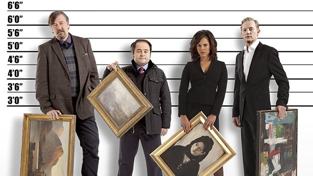 YleTV1's tweet photo. Avoimien ovien päivä – Stephen Fry ja Douglas Henshall veijaritarinan tähtinä la 23.2. klo 22.25 #yletv1 #DoorsOpen @stephenfry @djhenshall #LenoraCrichlow #KennethCollard https://t.co/9ayGFUFWDM https://t.co/sEyoem9Zht