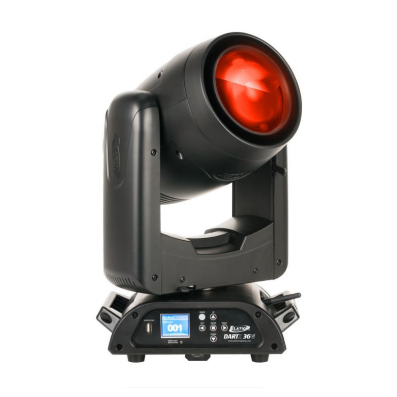 ElationPro's tweet photo. The #DARTZ360 is a unique, compact, narrow beam luminaire featuring a new patent pending single source 50W RGB LED engine producing an impressive 3° aperture, amazing high output level, and smooth color-mixed effects. Learn more about the features here: https://t.co/m8eJA3lKCx https://t.co/2uGCq5nxUD