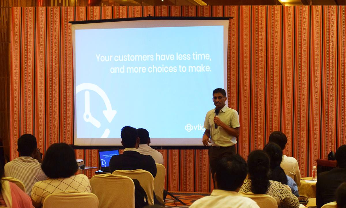 vtigercrm's tweet photo. We had Mr. @Sreenivas Kanumuru to show us how businesses can benefit most out of a CRM.
#CRMEssentials #crm #essentials #vtiger #crm #event https://t.co/e9gnOt8cSN
