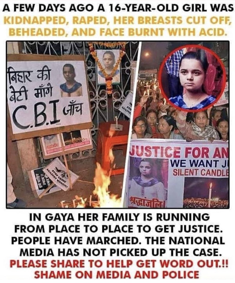 gayatribabar10's tweet photo. Can she get the justice ?? 😢😑
Media doesn’t cover this new..? Why..? Y that #rascals freely outside 😡😡😡 
@abpnewstv @Divya_Bhaskar @TOIIndiaNews @aajtak https://t.co/MLGTWCMoQl