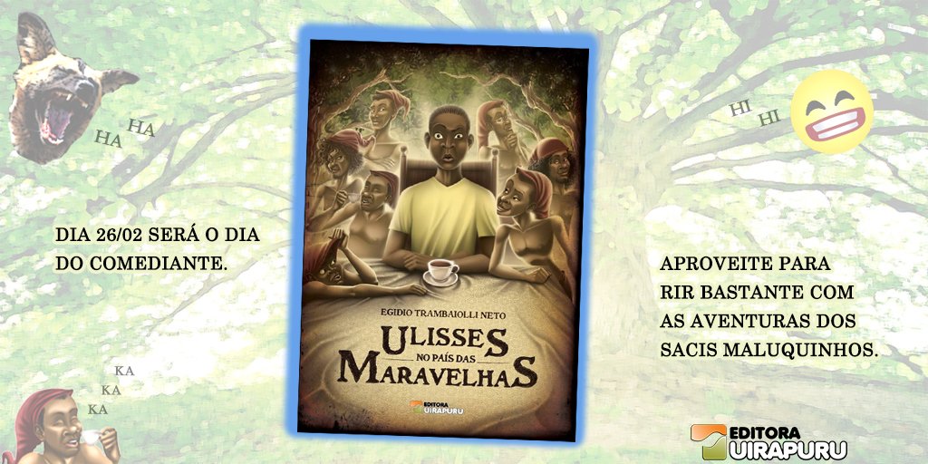 EditoraUirapuru's tweet image. Imagine o conto de Alice no País das Maravilhas vivido por um garoto brasileiro, um mundo repleto de personagens do nosso folclore em meio a diversas tradições regionais: lojaeditorauirapuru.com.br/livros/literat…