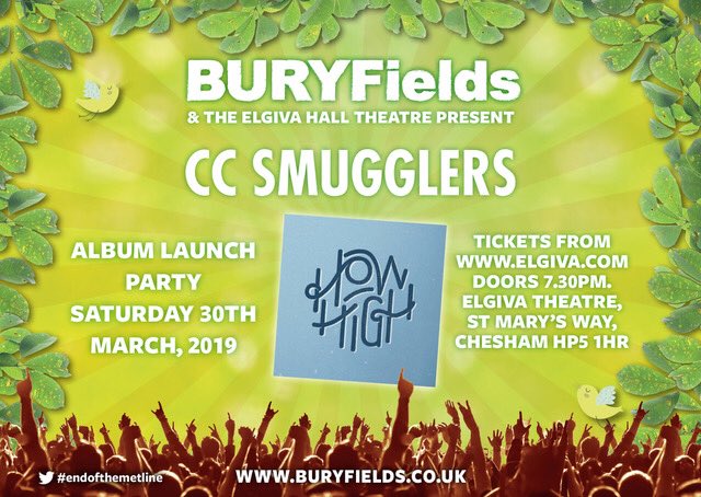 Just 30 tickets left know for <a href="/ccsmugglers/">CC Smugglers</a> on 30th March so who wants them. Tickets at elgiva.com #ccsmugglers #buryfields2019 #livemusic #elgivatheatre #chesham #livegigs #rootsmusic