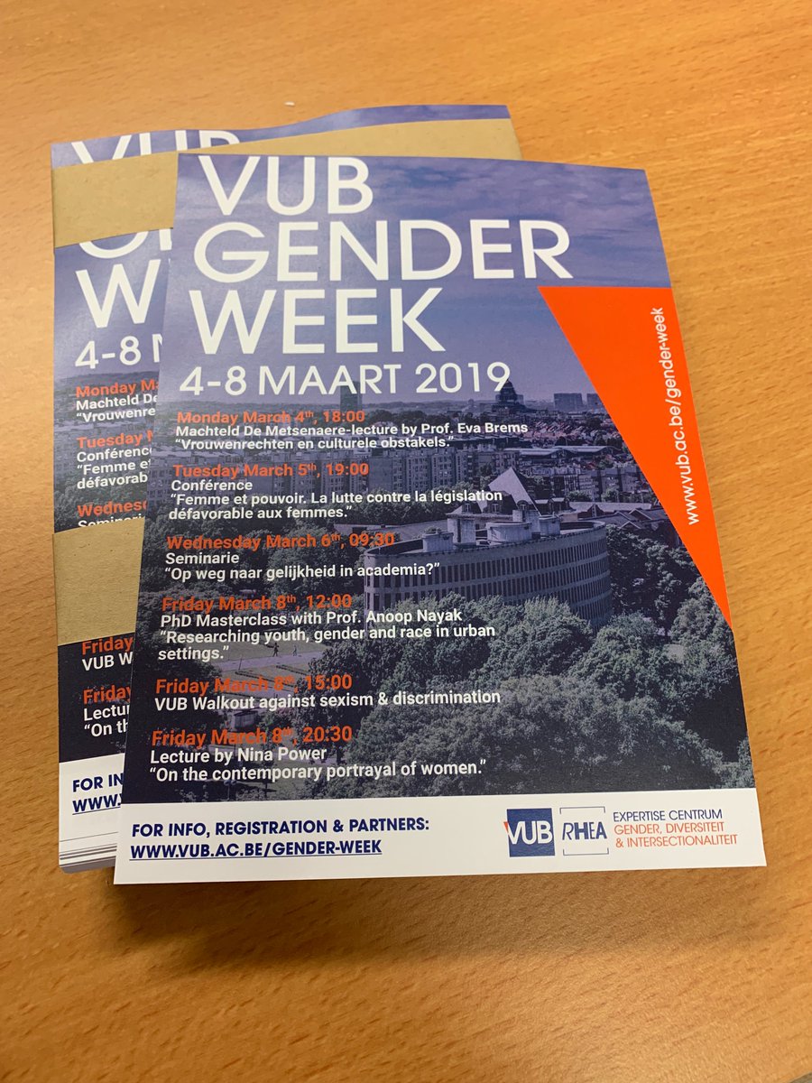 vubrhea's tweet photo. Nieuwe affiches zijn klaar voor de Genderweek 2019 | New posters are ready for the Gender Week 2019 #vub #genderequality #EqualPayDay #posters #nodiscrimination https://t.co/TOTC2wZUfw