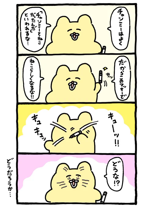 猫らしく?なったチャンミー #ネコの日 