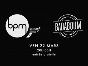 sacem's tweet photo. Dans une semaine c'est la finale du @bpmcontest au @lebadaboum ! Venez écouter les nouveaux talents de la scène électro Irène Dresel @Mila_Dietrich Yuma Guma & IA
#EMFactory
▶️ https://t.co/y9h64lc9KJ https://t.co/jKBnk0J0uh